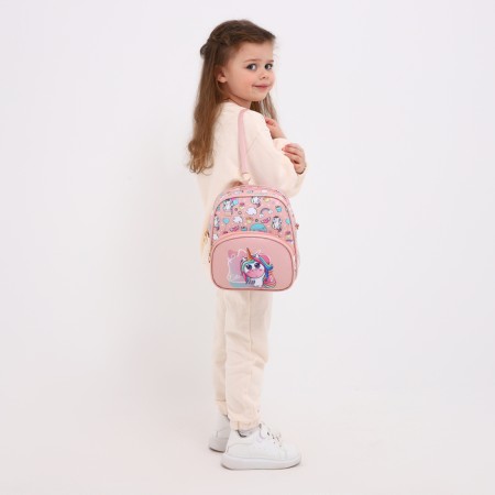 Baby backpack on lightning, pink color-3