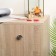 Handle button RK019CP, chromium color