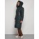 Coat insulated winter female, size 46, dark green color