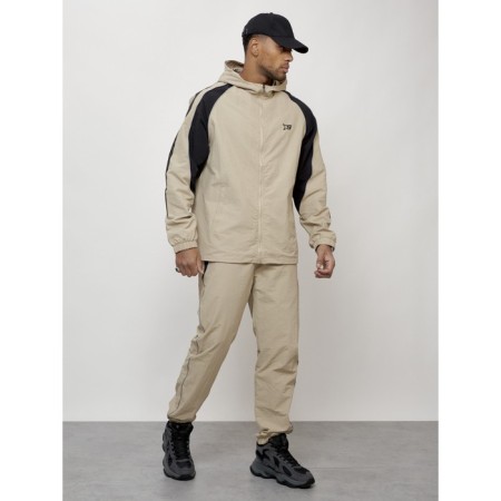 Sports suit men's, size 48, beige color-2