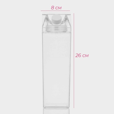 A jug for Dailyan drinks, 1 l, 8 × 26 cm, polystyrene, color transparent color-2