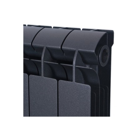 Bimetallic radiator Global Style Plus 500, 100 mm, 8 sections, black color-4
