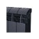Bimetallic radiator Global Style Plus 500, 100 mm, 8 sections, black color
