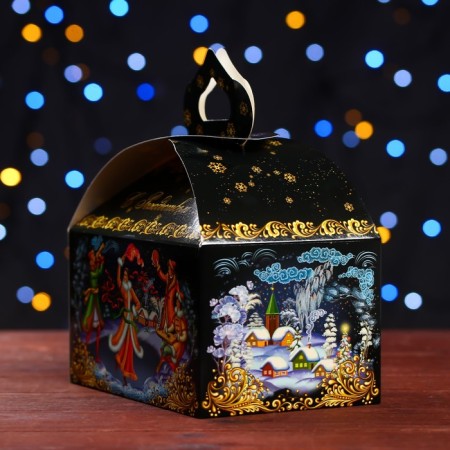 Gift box "Winter festivals", chest of 18.5 x 12.5 x 16.5 cm-3
