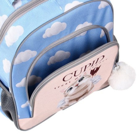 School backpack Erich Krause Ergoline 15l, 39 x 28 x 14 cm, ergonomic back, Cupids 56784-8