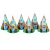 A set of paper utensils, on 6 people "Happy Birthday!", Blue Tractor