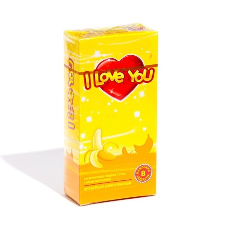 Condoms I Love You with the aroma of fruit mix, 12 pcs.-10