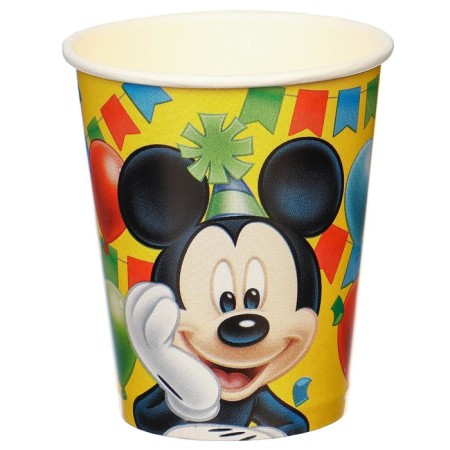 Paper glass "Happy Birthday!", 250 ml, Mickey Mouse-1