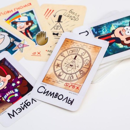 Card game to the speed and reaction "Gravity Falls Day of the Dwarf Day", 120 cards, 8+-3