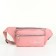 Lightning waist bag, 2 outer pockets, pink color