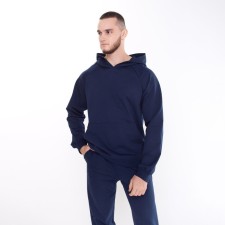 Sweatshirt male, dark blue color, size 58