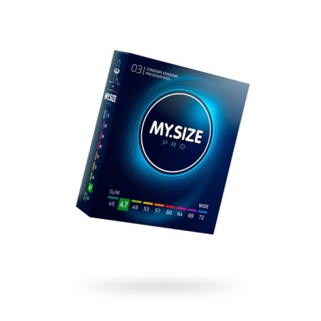 Condoms My.size, latex, 16 cm, 4.7 cm, 3 pcs.