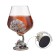 Cognac glass "Hunting for a boar", 550 ml, bronze
