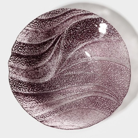 Glass of glass soup "Drachna", d = 21 cm, burgundy color-2