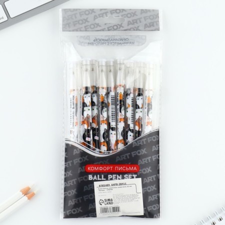 Ballpack blue paste 0.5 mm with a cap "cats" plastic-7