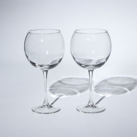 A set of glass glasses for the wine "Magnum Bull", 650 ml, 2 pcs