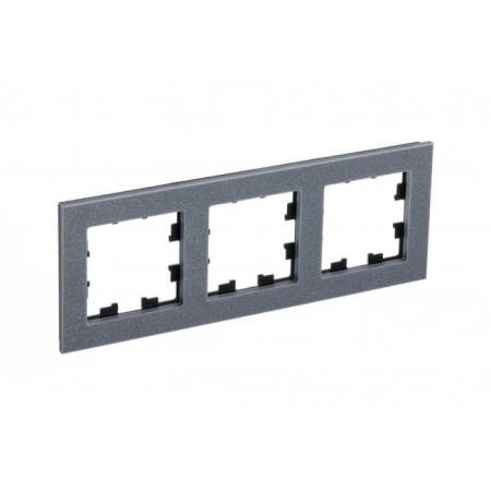 Frame for the socket/switch Sche Atn343203 Atlasdesign Nature, marble, gray color