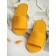 Women's slippers open nose, size 36-38, yellow color