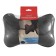 Siger pillow "Automobile Bone", on a car's headrest, smooth eco -leather, rhombus, black