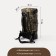 Tourist backpack, 70 l, department on screed with a lace, 3 outer pockets, with extension, Huntsman, Kamysh color