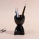 Interior item "Mr. Green Yog" 11.3*7.5*7 Black ceramics