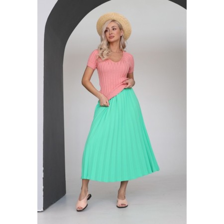 Women's skirt, size 48, mint color-2