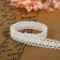 Knitted lace, 15 mm × 2.7 ± 0.5 m, white color