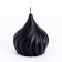 Figure candle "Lug", 8 cm, black
