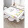 The tablecloth "Easter hares", rectangular, Saten, size 145x180 cm