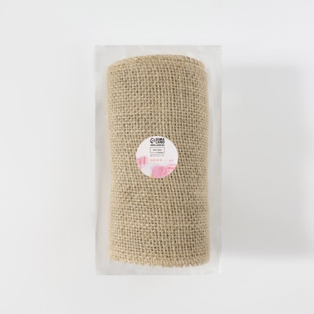 Jute fabric, natural, 15 cm, 4.5 ± 0.5 m, beige color-1