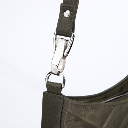 Women's bag Textura, baguette, small size, khaki color-4