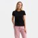 Women's T -shirt with a round gate, black color, size 44