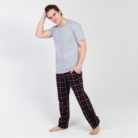 T -shirt male, gray color, size 56-1