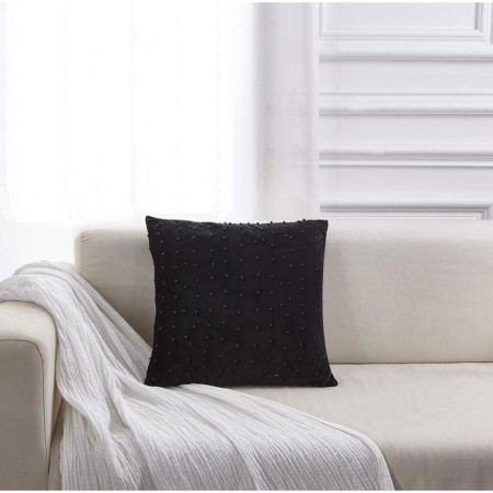 Pillowcase "Pearls", size 45x45 cm, black color-1