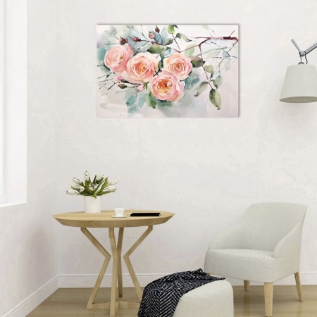 Pictures on the subframe "Watercolor. Rosa branch" 40*50 cm-2