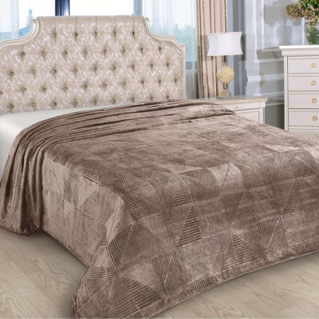 Domino plaid 150x205cm, Velsoft 250g/m, PE100%