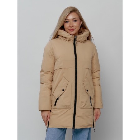 Women's winter jacket, size 42, mustard color-6