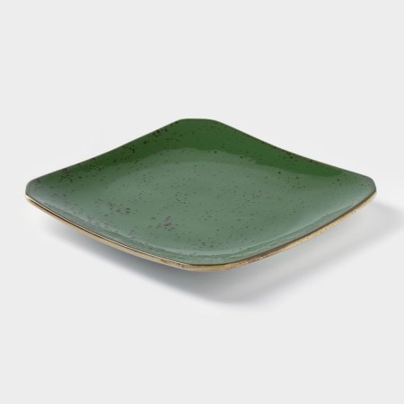 Ceramic square “constellation”, D = 20 cm, green color-1