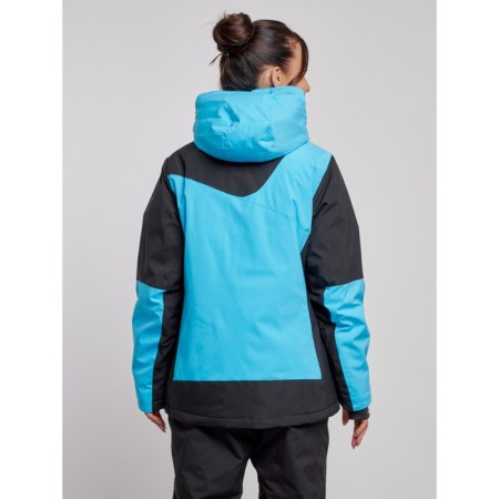 Ski jacket female, size 52, blue color-3