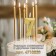 Candle in the cake on the skewer "Almaz", the number "7", gold, 4.5 cm