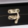 Blacks with a leather insert "crocodile", wooden board 60 x 60 cm, (chip D = 2.7 cm, h = 0.9 cm)
