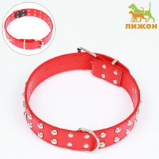 The collar of the clinker in 2 rows, 65 x 3.4 cm, Osh 50-60 cm, red