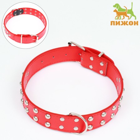 The collar of the clinker in 2 rows, 65 x 3.4 cm, Osh 50-60 cm, red