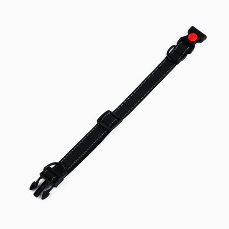 A collar with a nylon lining with a fastx 2 cm, black-4