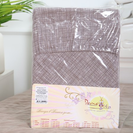 Bishop on the elastic band ATRA 160x200x20, Contour Bezh is 120g/m, HL100%-5