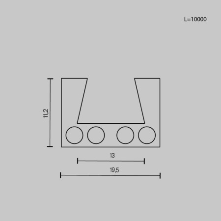 Technical TRX160-1110B Busbar Trunkings Elasity, 10,000x21x13 mm, black color Black-4