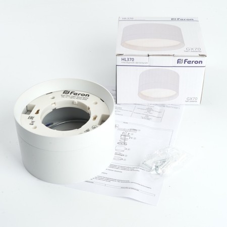 Ceiling light Feron HL370, IP20, GX70, 25 W, 115x115x70 mm, white color-1