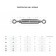 Talter ring-ring, DIN 1480, M12, zinc, in package 12 pcs.