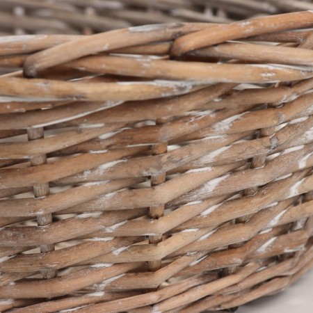 Wicker basket, 33 x 26 x 11 cm, gray, willow-3
