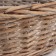 Wicker basket, 33 x 26 x 11 cm, gray, willow